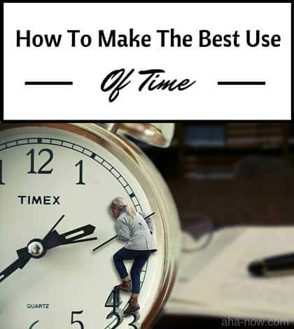 Image of a lady on a clock trying to make the best use of time
